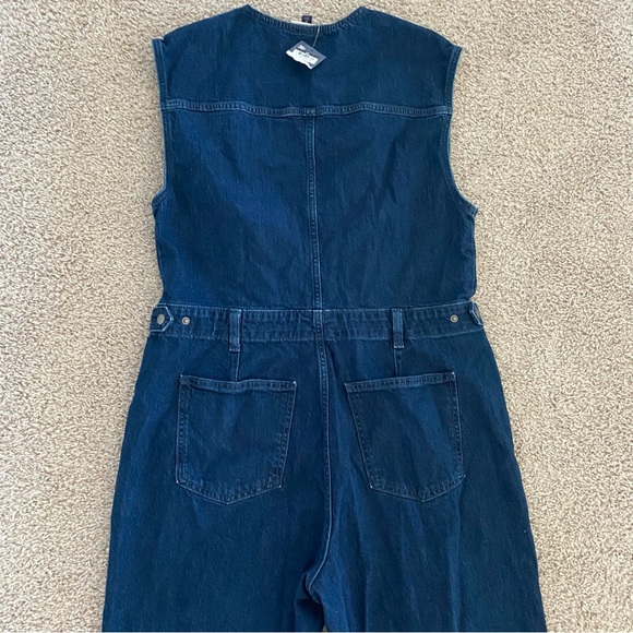 Universal Thread NEW Dark Wash Size 14 Women's Sleeveless Jumpsuit - Picture 8 of 9